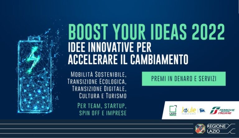 Boost your Ideas 2022 – seconda call