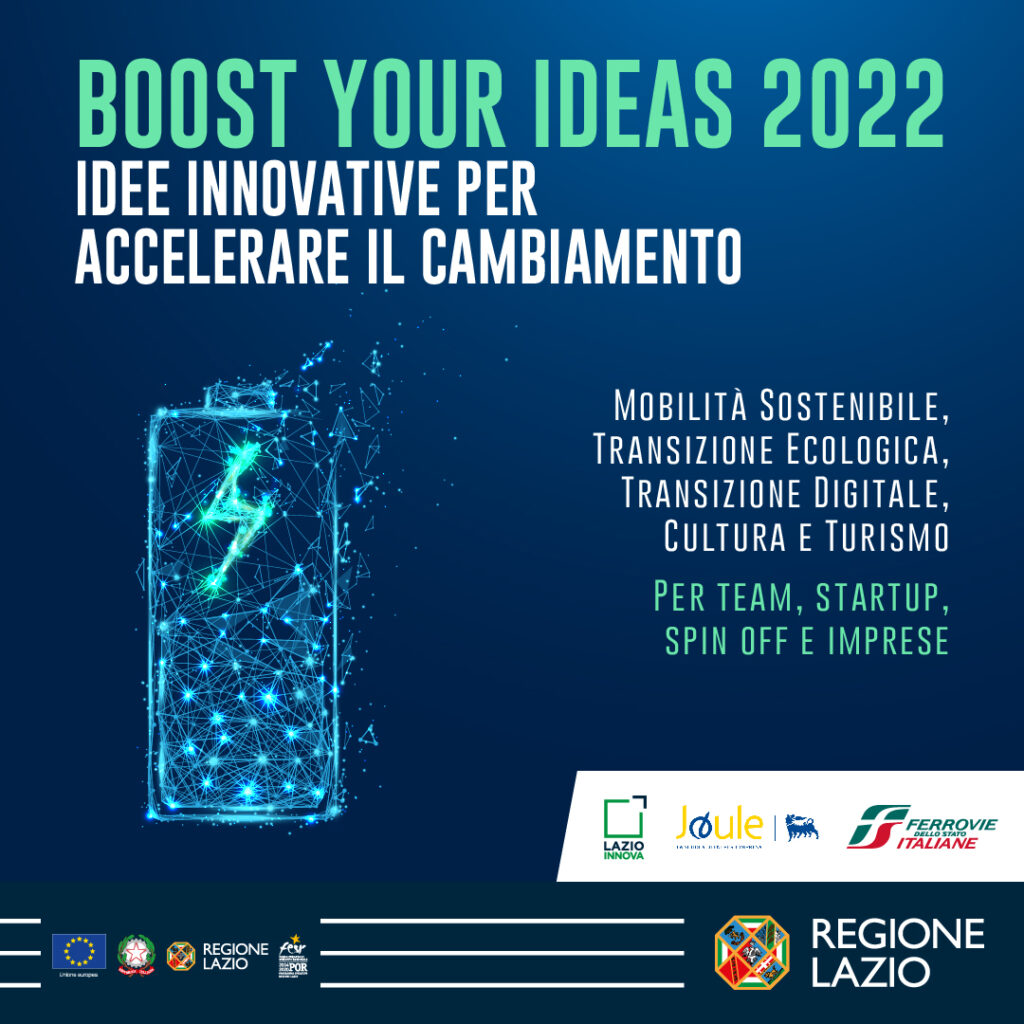 Ecco i Finalisti della Seconda Call Boost your Ideas 2022