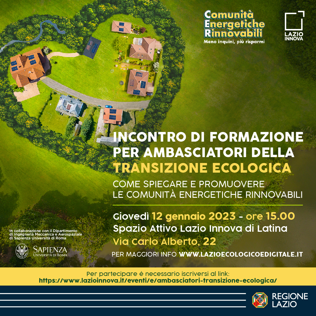 IV Incontro di formazione per ambasciatori della transizione ecologica – EVENTO ANNULLATO