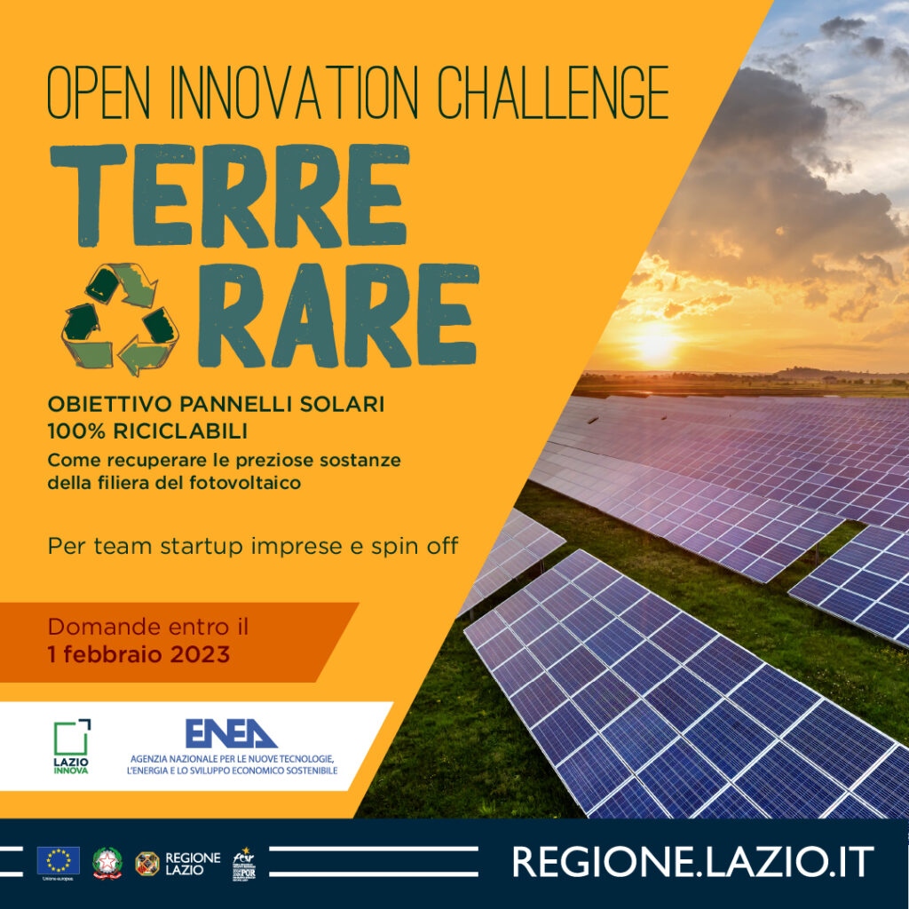 Open Innovation ChallengeTerre Rare, prorogato il termine per la presentazione delle domande